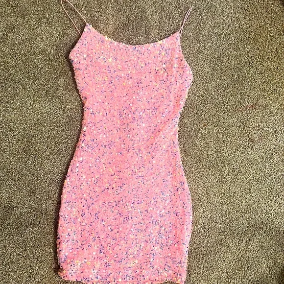 B Darlin | Dresses | B Darlin Pink Sparkly Homecoming Dress | Poshmark